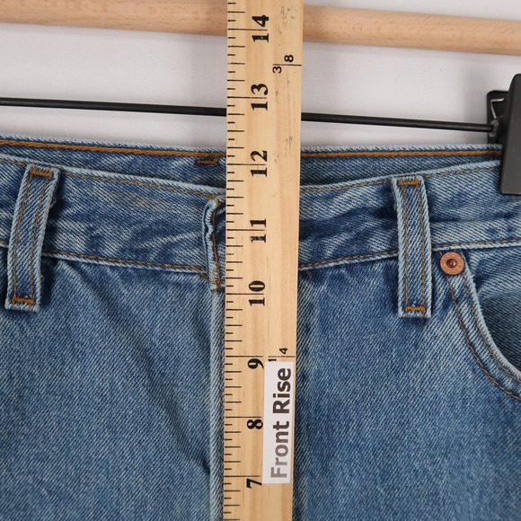 Vintage Levis 501 Jeans Mens 35x34 Blue Straight Leg Button Fly Made In USA - Picture 10 of 16